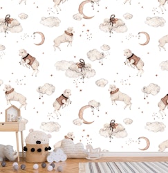Tapet Sheep Dreams Cream