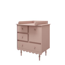 Skötbord Babushka Wood Luck Rosa