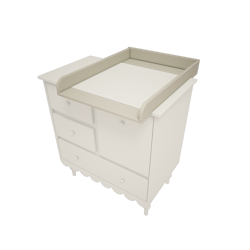 Skötbord Babushka Wood Luck Olive
