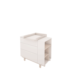 Skötbord Basic Wood Luck Vit