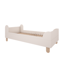 Barnsäng 80x200 cm Basic Wood Luck Vit