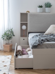 Hylla/Sänggavel 2-i-1 River Wood Luck Beige