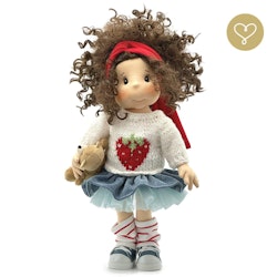 Stor handgjord docka 38 cm Vanessa