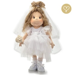 Stor handgjord docka 38 cm Julia
