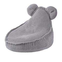 Plush Nest Saccosäck Sittsäck Teddy Premium Corduroy Grå