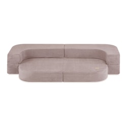 Plush Nest Barnsoffa Möbelset Premium Corduroy Beige