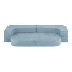 Plush Nest Barnsoffa Möbelset Premium Corduroy Blå