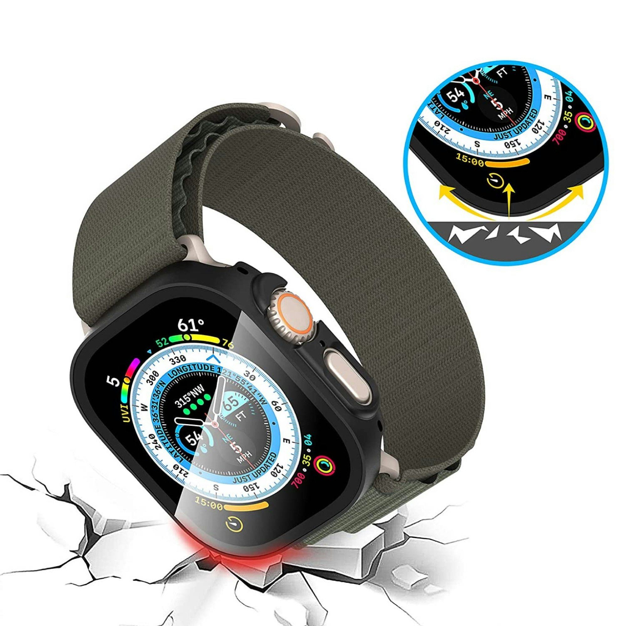 Black • Apple Watch Ultra Skal