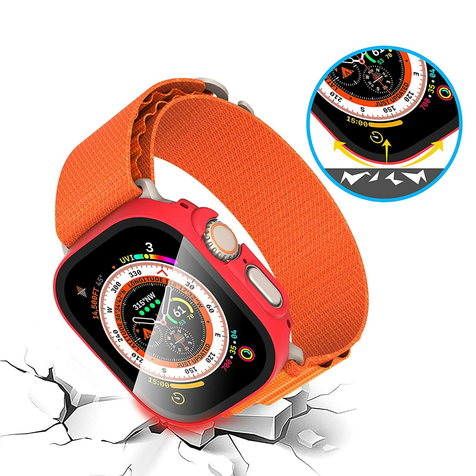 Red • Apple Watch Ultra Skal