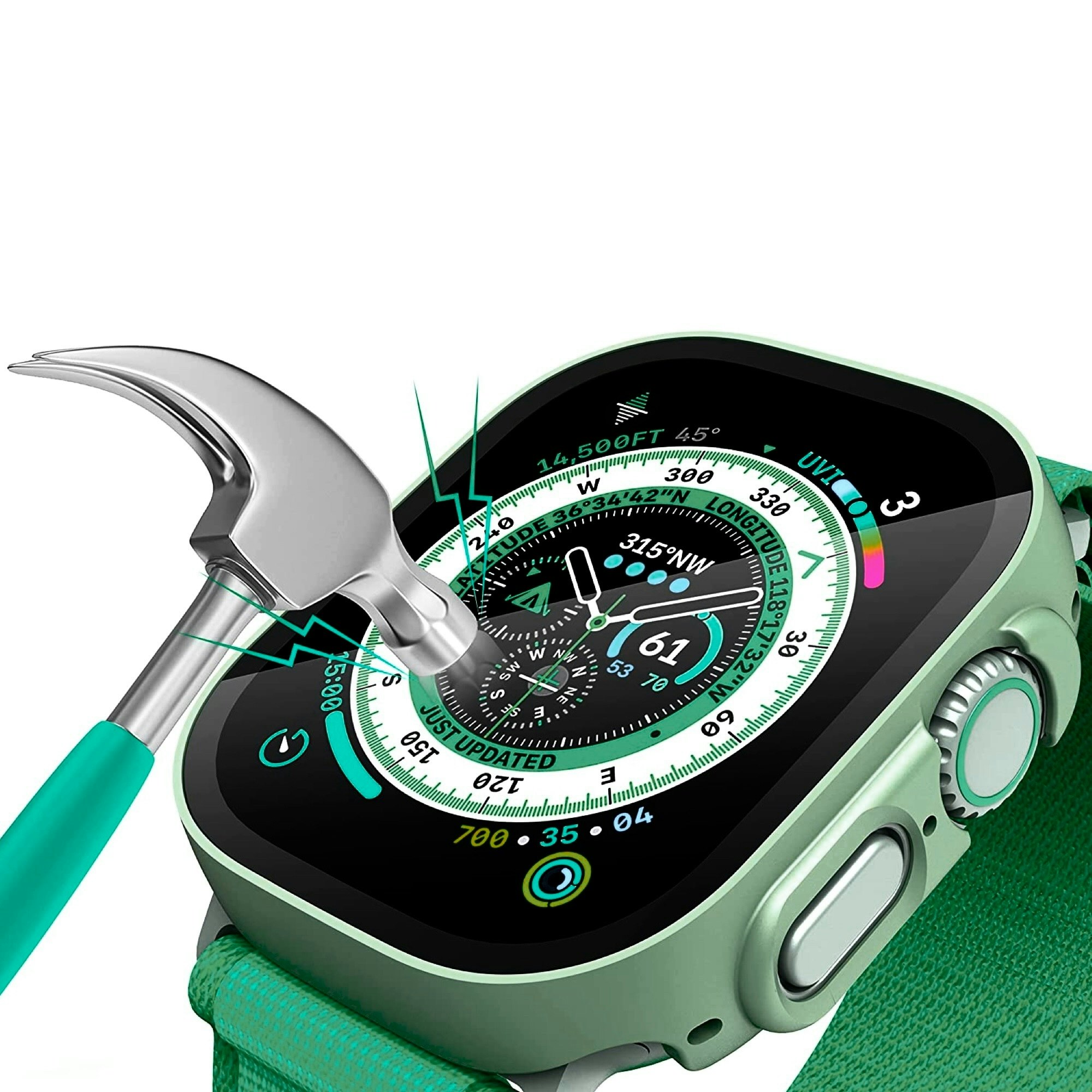 Shiny Green • Apple Watch Ultra Skal