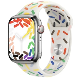 Pride Sprinkles / White - Silicone Band • Apple Watch Armband