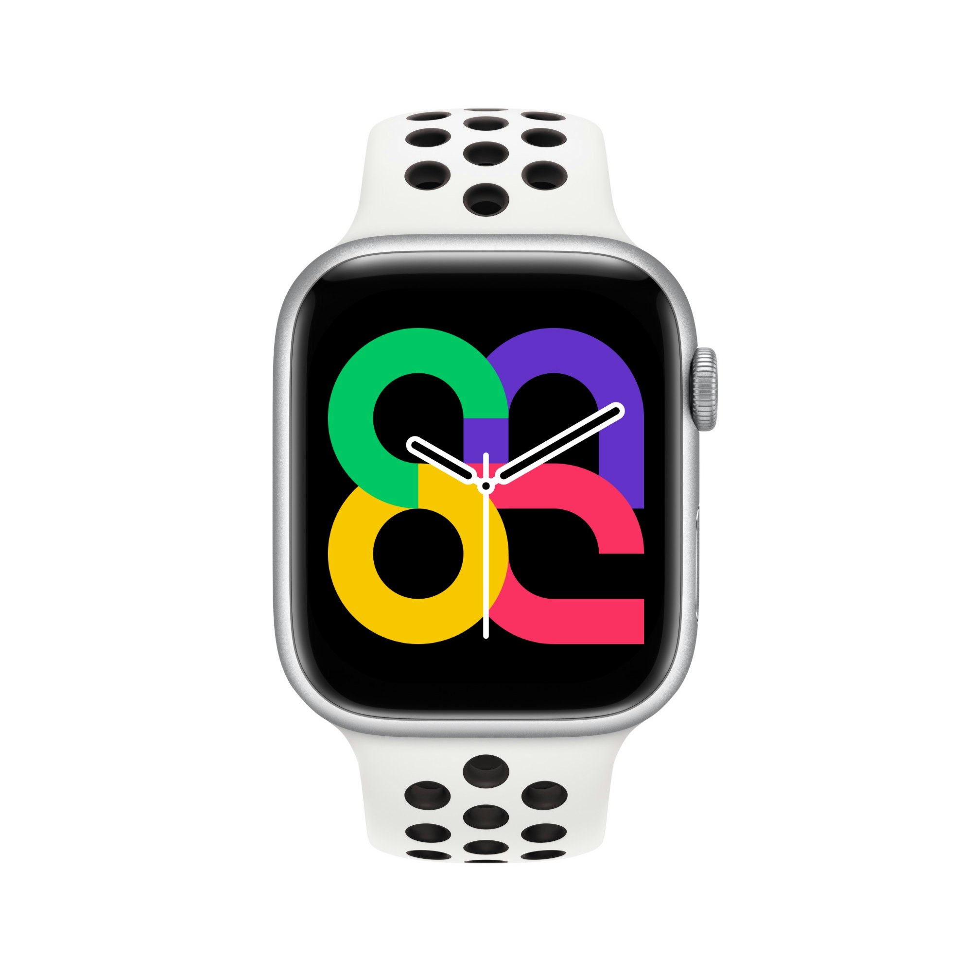 Summit White / Black - Sport Band • Apple Watch Armband