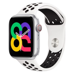 Summit White / Black - Sport Band • Apple Watch Armband