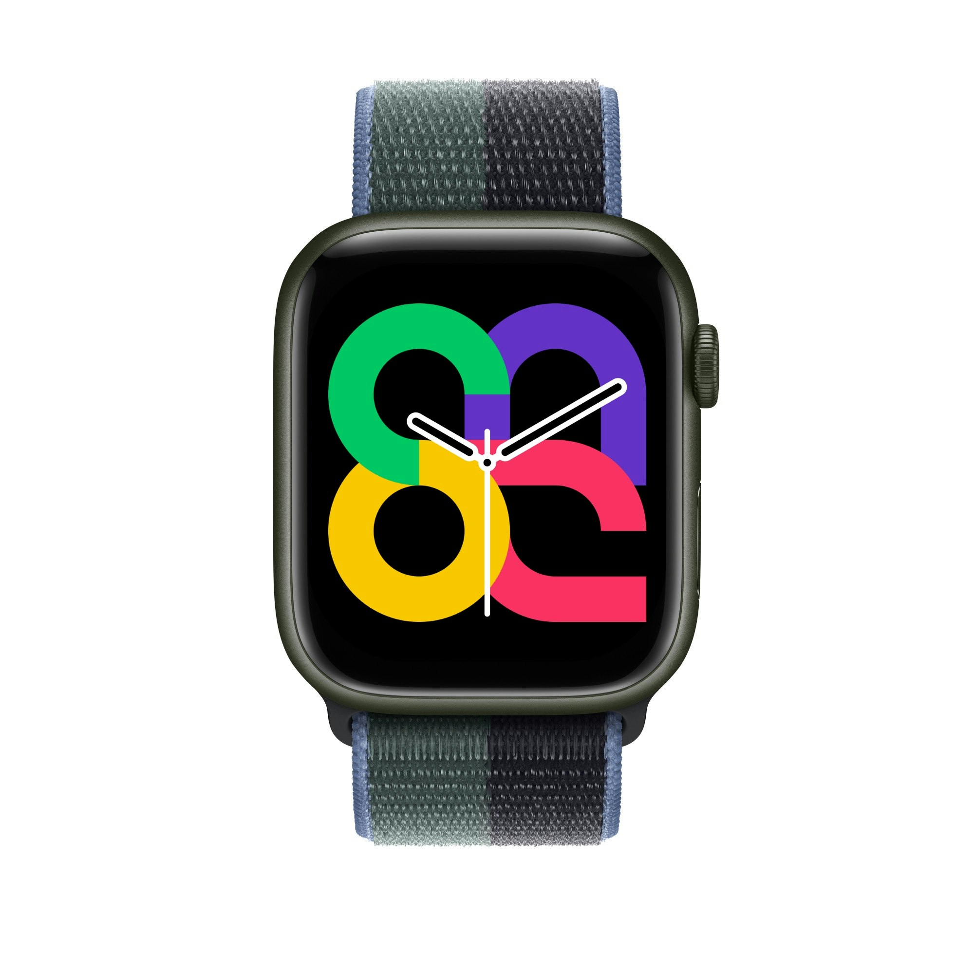 Midnight / Eucalyptus - Sport Loop • Apple Watch Armband