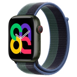 Midnight / Eucalyptus - Sport Loop • Apple Watch Armband