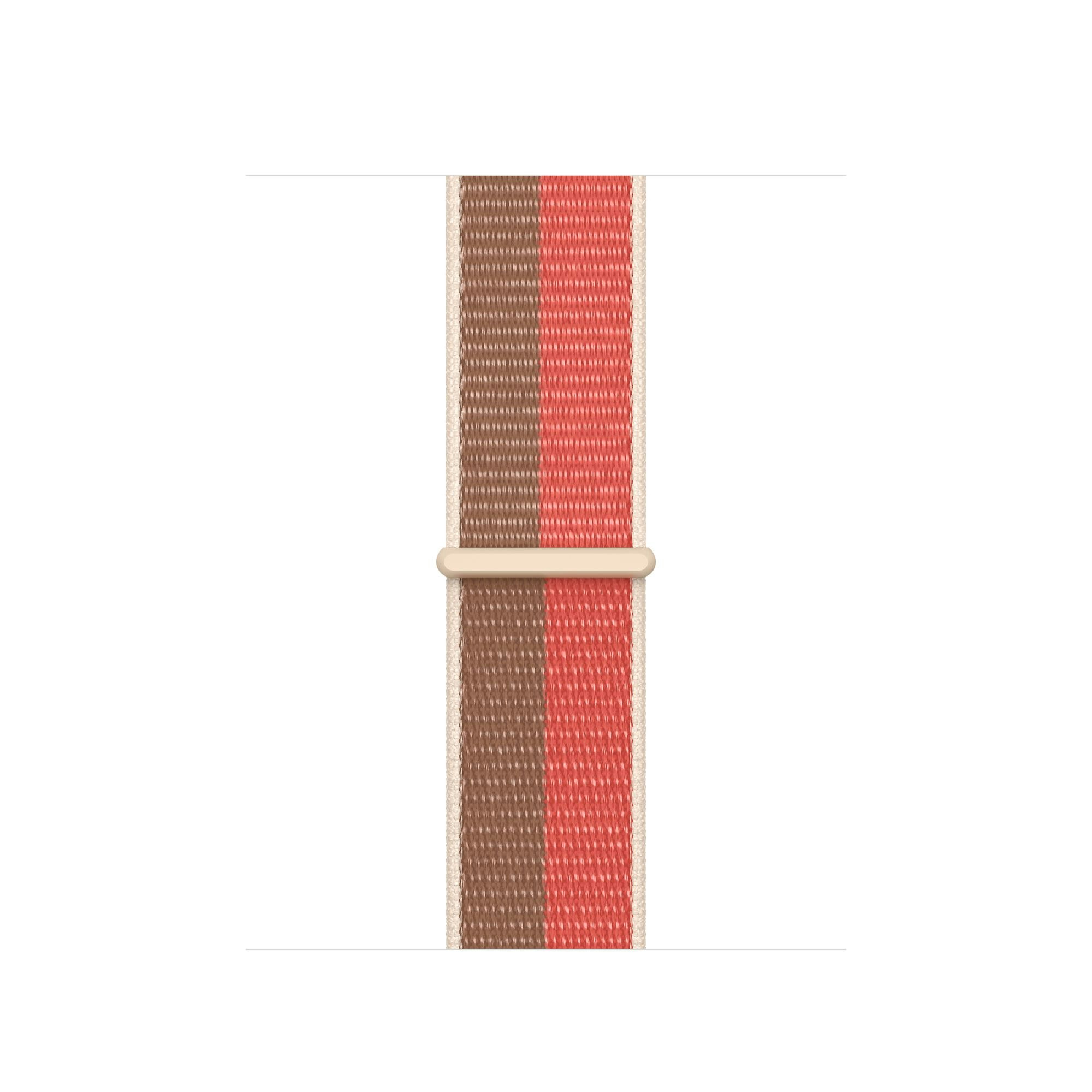 Pink Pomelo / Tan - Sport Loop • Apple Watch Armband