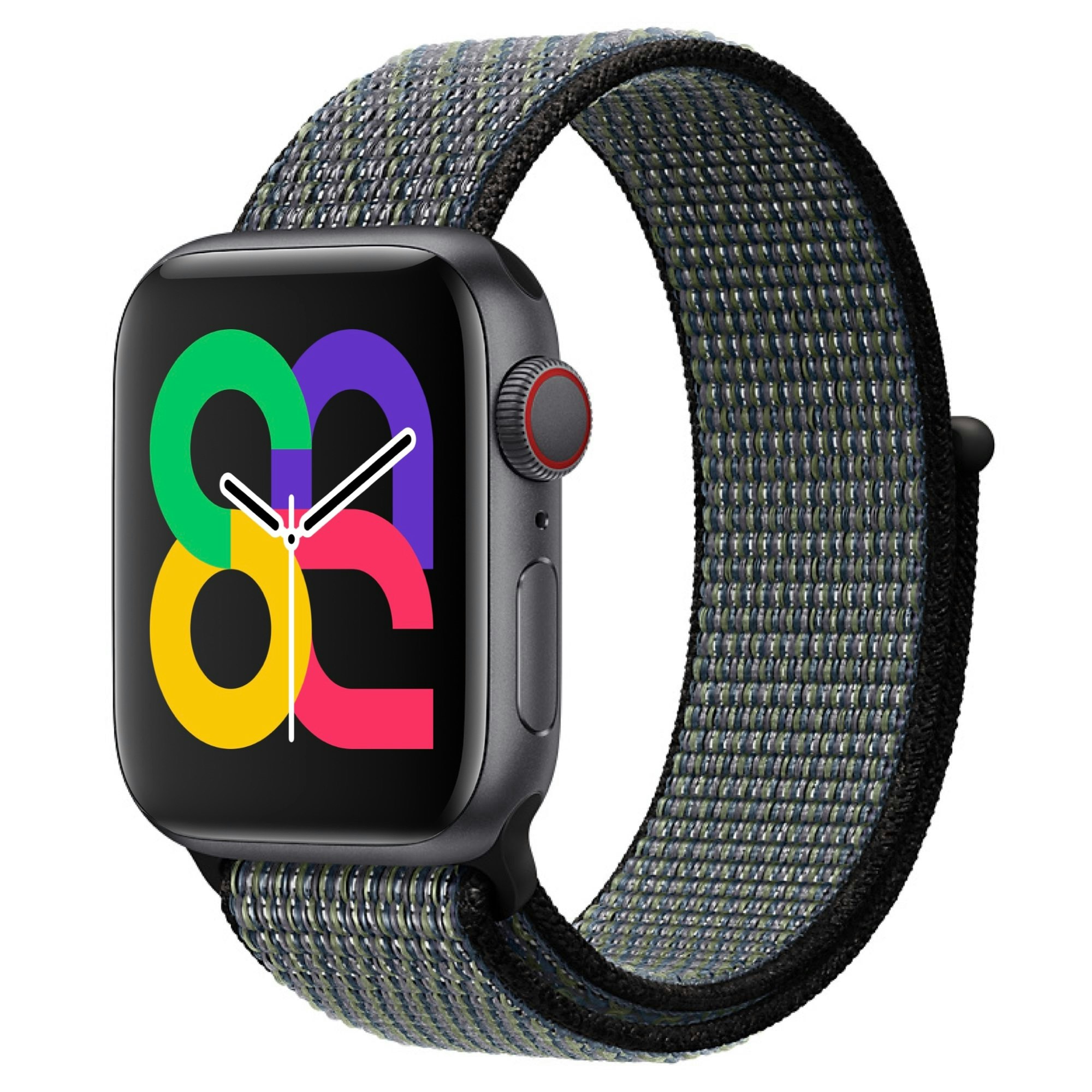 World Indigo / Lime Blast - Sport Loop • Apple Watch Armband