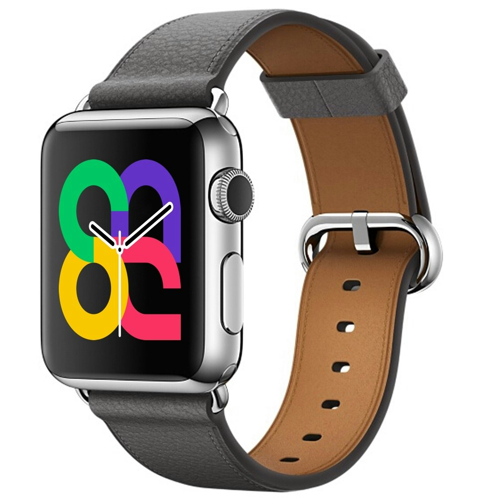 Grey - Classic Buckle • Apple Watch Armband