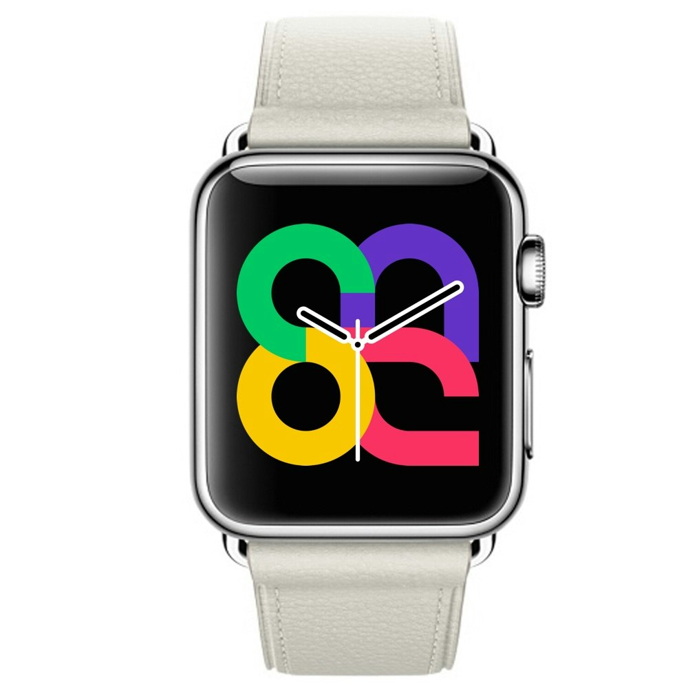 White - Classic Buckle • Apple Watch Armband