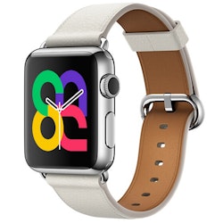 White - Classic Buckle • Apple Watch Armband