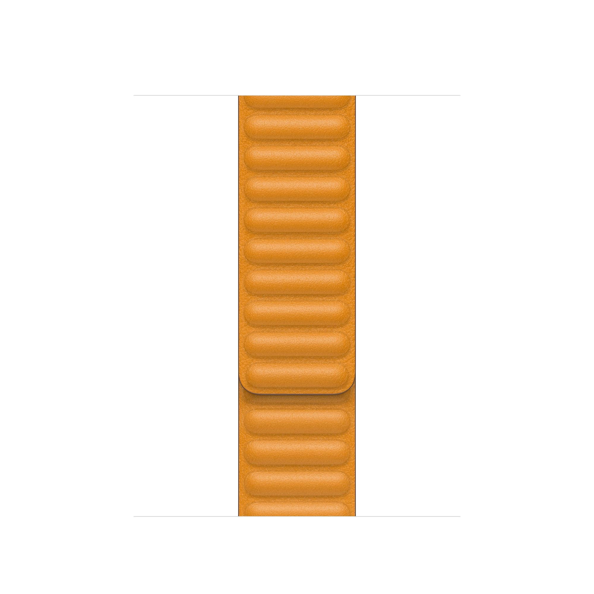 California Poppy - Leather Link • Apple Watch Armband