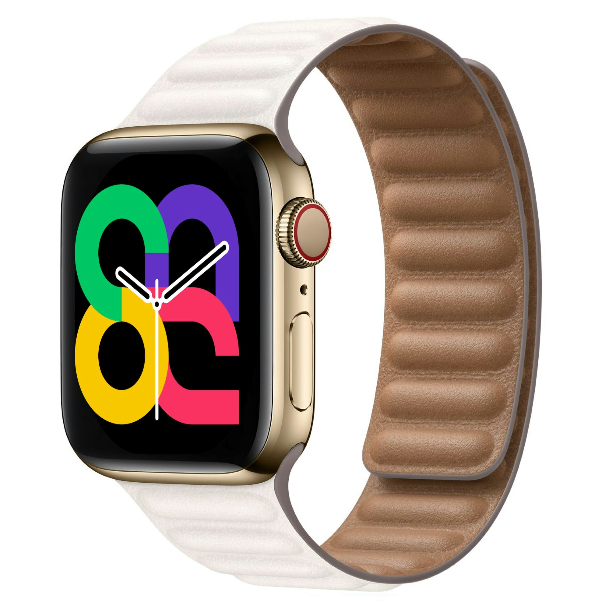 Chalk - Leather Link • Apple Watch Armband