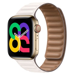 Chalk - Leather Link • Apple Watch Armband