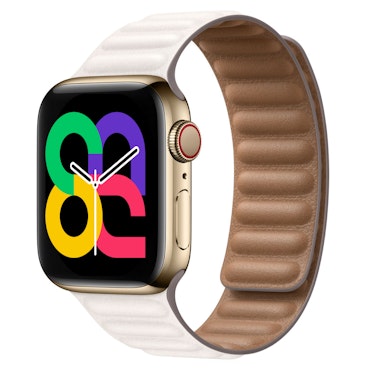 Chalk - Leather Link • Apple Watch Armband