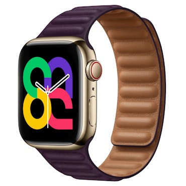 Dark Cherry - Leather Link • Apple Watch Armband