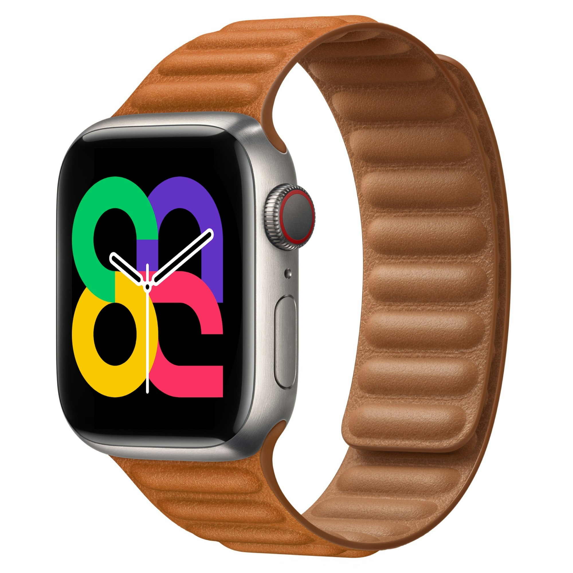 Golden Brown - Leather Link • Apple Watch Armband