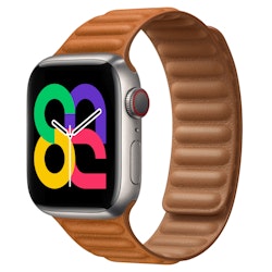 Golden Brown - Leather Link • Apple Watch Armband