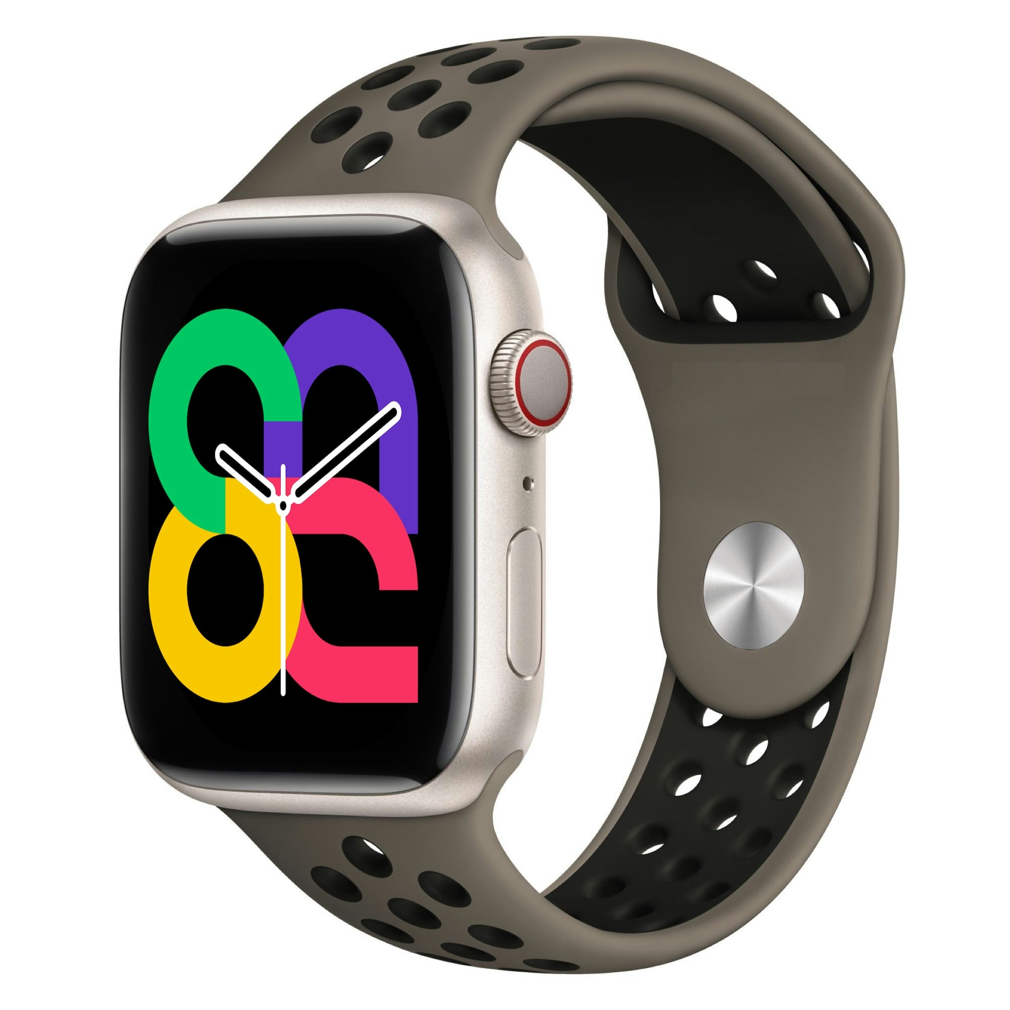 Olive Grey / Black - Sport Band • Apple Watch Armband