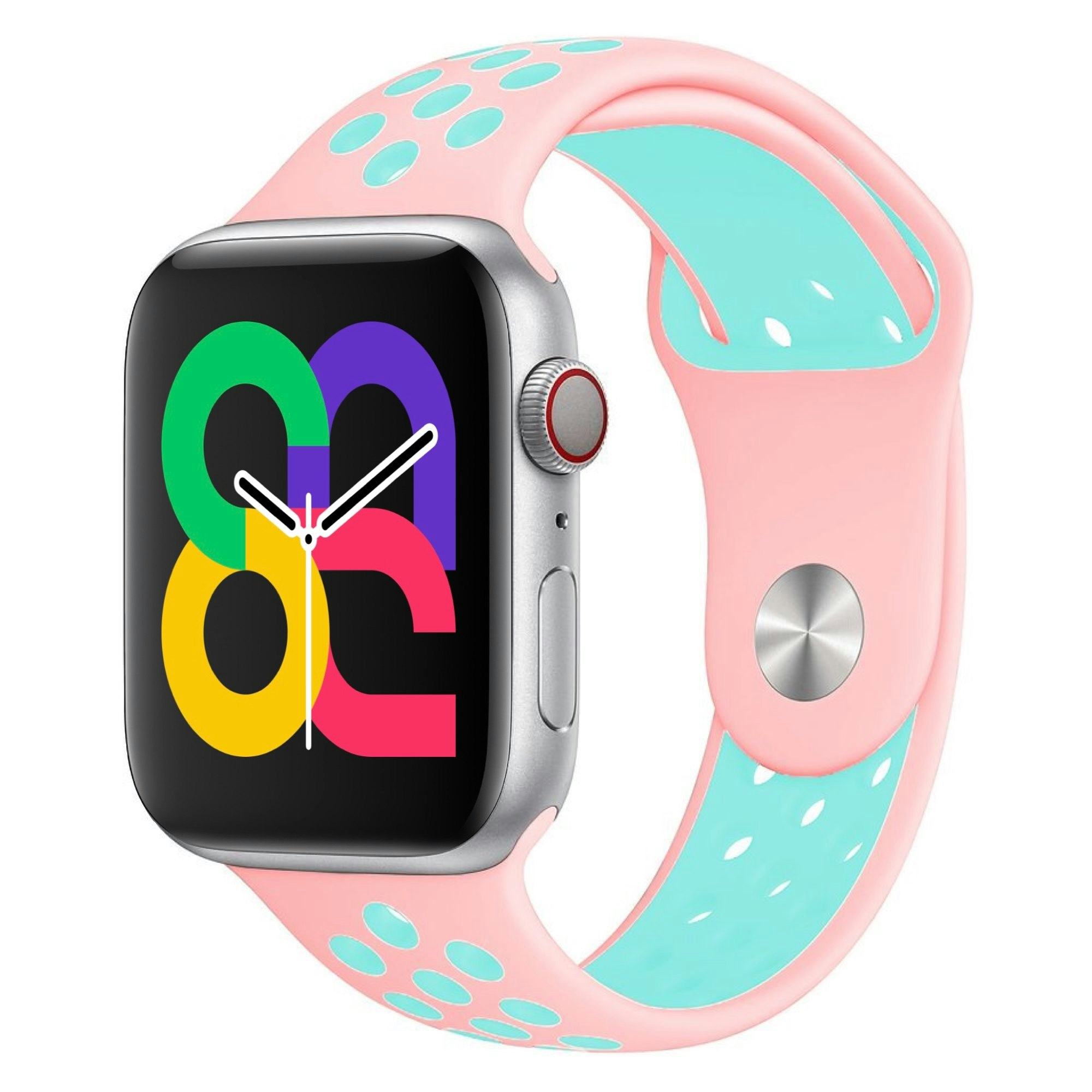 Pink / Turquoise - Sport Band • Apple Watch Armband