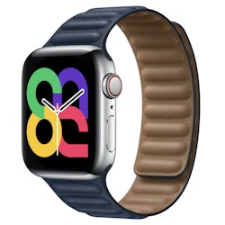 Baltic Blue - Leather Link • Apple Watch Armband