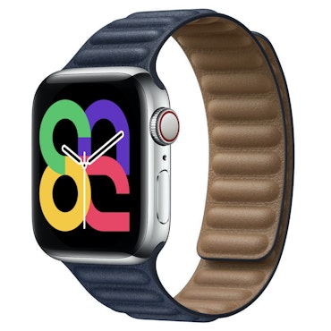 Baltic Blue - Leather Link • Apple Watch Armband