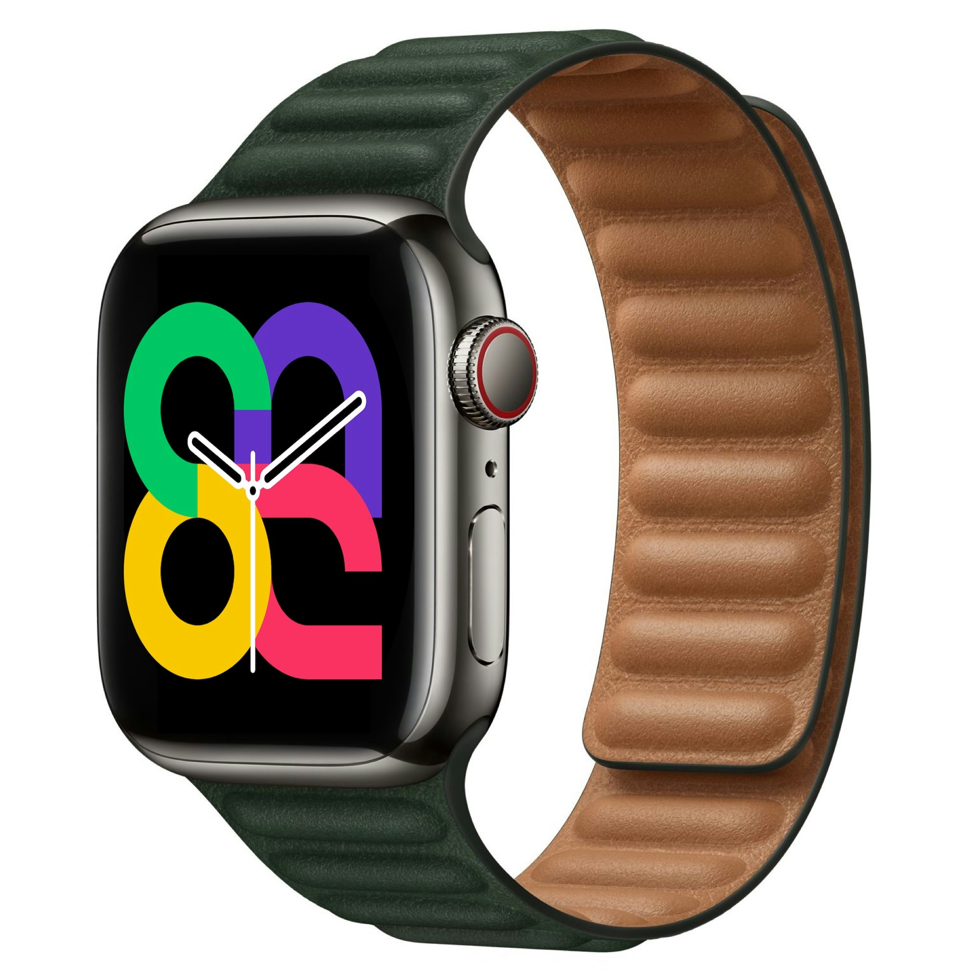 Dark Green - Leather Link • Apple Watch Armband