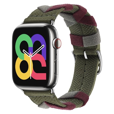 Green / Red - Bridon Single Tour • Apple Watch Armband