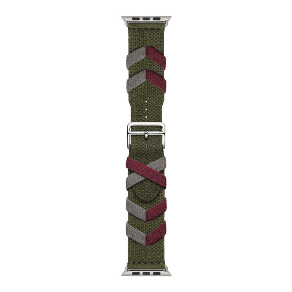 Green / Red - Bridon Single Tour • Apple Watch Armband