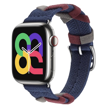 Blue / Red - Bridon Single Tour • Apple Watch Armband
