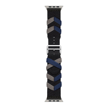 Anthracite / Blue - Bridon Single Tour • Apple Watch Armband