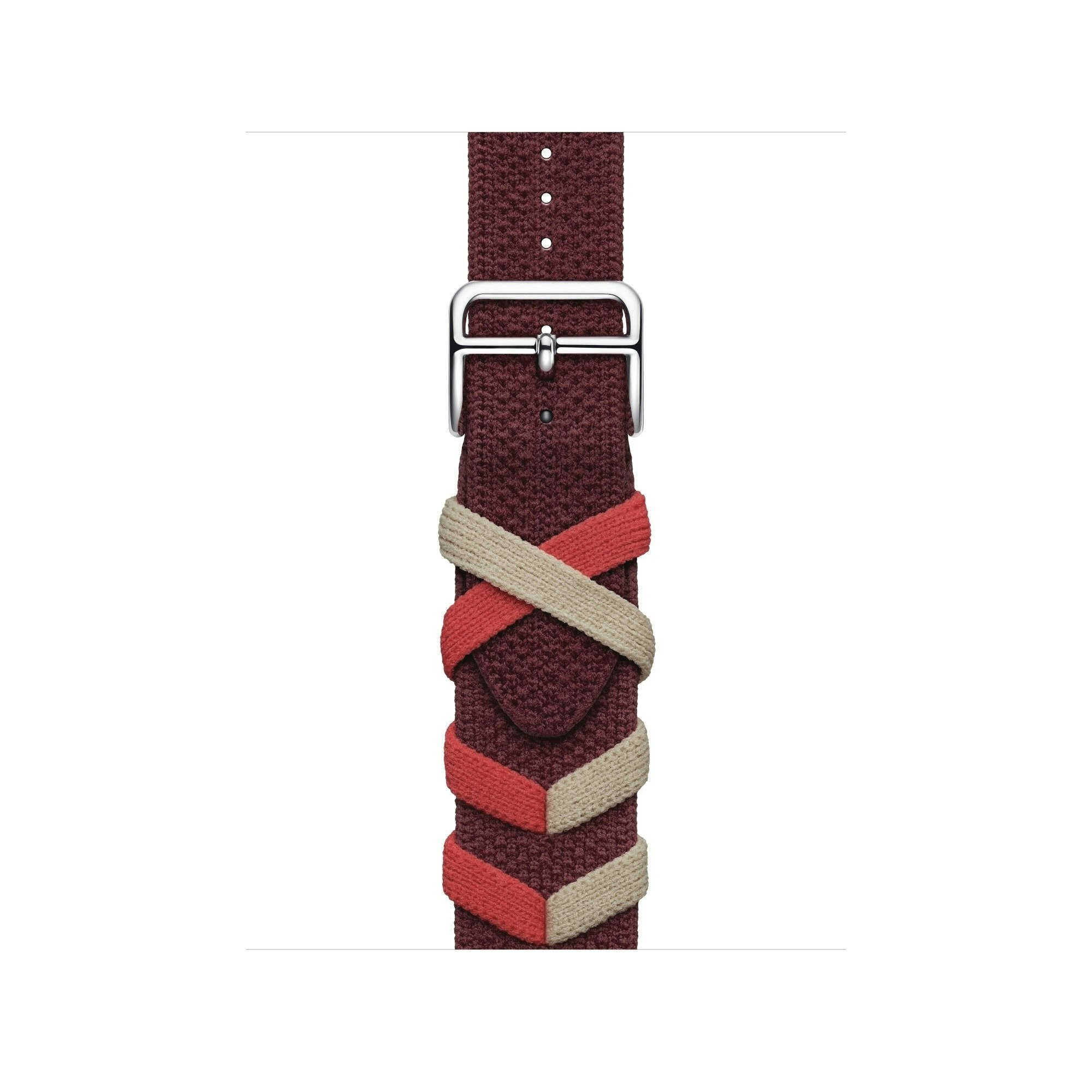 Red / Beige - Bridon Single Tour • Apple Watch Armband
