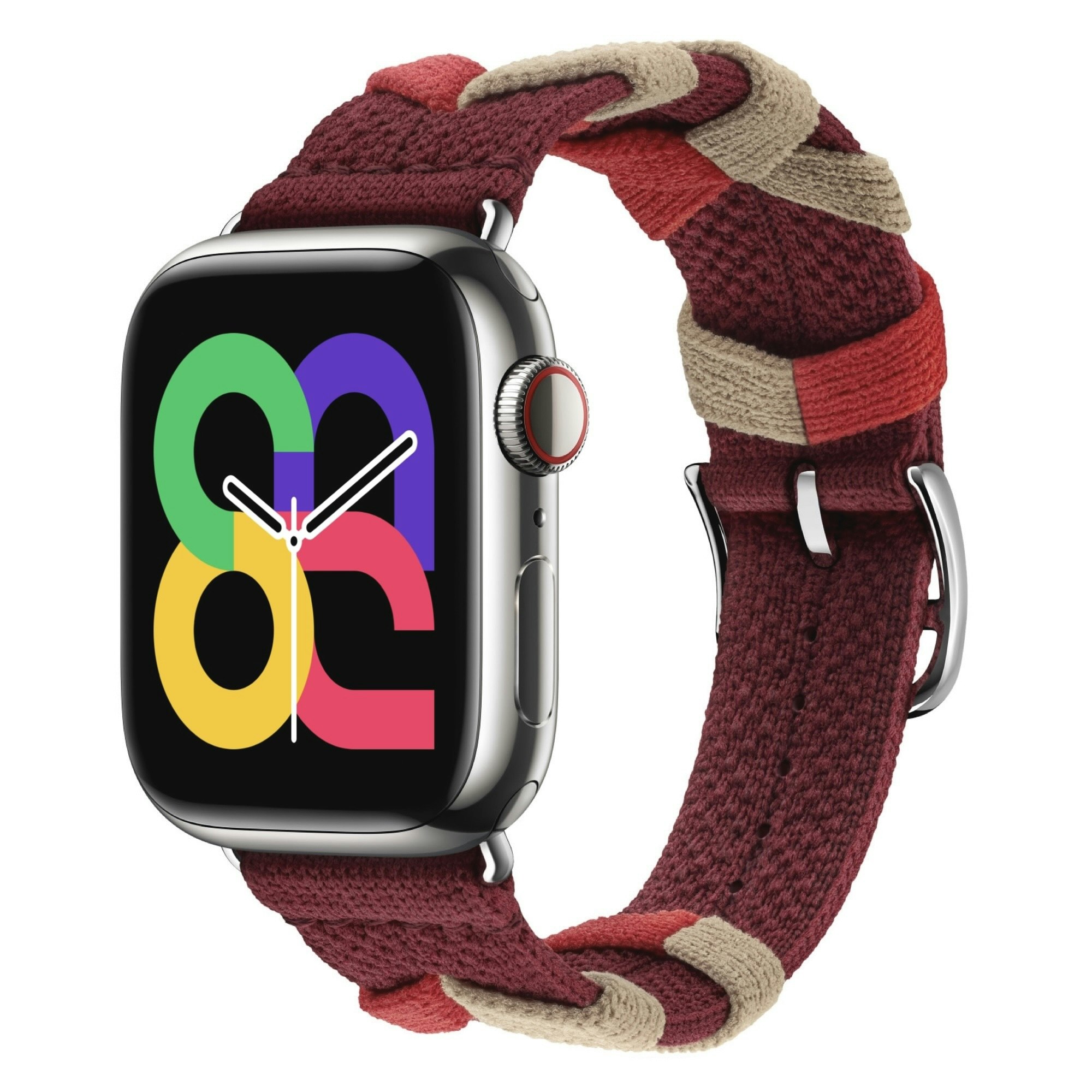 Red / Beige - Bridon Single Tour • Apple Watch Armband