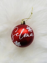 Julgranskula - snöflingor