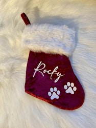 Julstrumpa mini 20 cm, Hund/katt