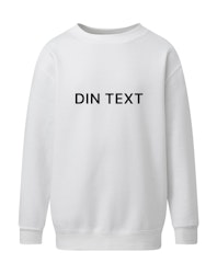 Sweatshirt med din valfria text - Dam