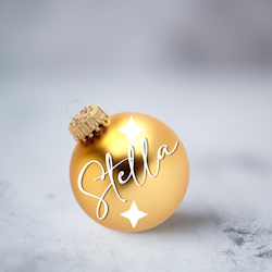 Julgranskula med namn