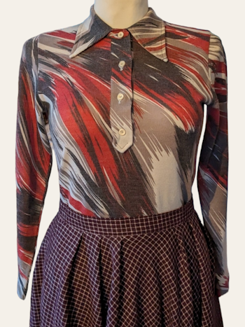 VINTAGE BLUSE STR.36