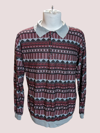 VINTAGE BLUSE STR.L/XL