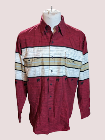 VINTAGE ROPER WESTERN SKJORTE STR.L