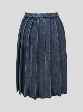 VINTAGE DENIM NEDERDEL STR.38